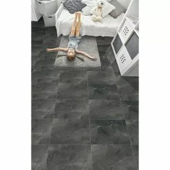 BAUHAUS Feinsteinzeugfliese Pulpis Nero 120 X 240 Cm, Schwarz, Glänzend -Angebote Fliesen Verkäufe 12 1018