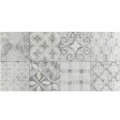 BAUHAUS Feinsteinzeugfliese Dekorfliese Twin 30 X 60 Cm, Anthrazit, Matt