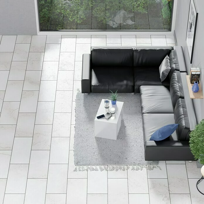 BAUHAUS Feinsteinzeugfliese Marmi Statuario 30 X 60 Cm, Weiß, Glänzend 2 BAUHAUS Feinsteinzeugfliese Marmi Statuario 30 X 60 Cm, Weiß, Glänzend – Bild 2