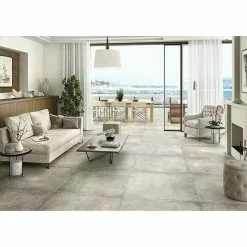 BAUHAUS Feinsteinzeugfliese Basilea Grey 99,5 X 99,5 Cm, Grau, Matt -Angebote Fliesen Verkäufe 12 1404