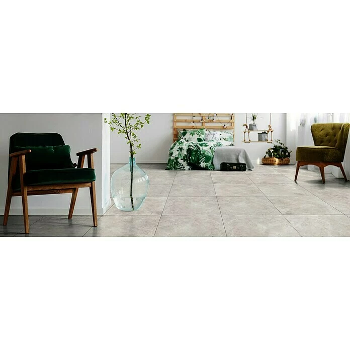 BAUHAUS Feinsteinzeugfliese Ciana Grey 60 X 60 Cm, Grau, Glänzend 3 BAUHAUS Feinsteinzeugfliese Ciana Grey 60 X 60 Cm, Grau, Glänzend – Bild 3