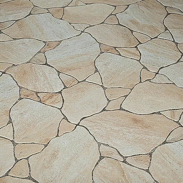 BAUHAUS Feinsteinzeugfliese Cala Jet 45 X 45 Cm, Beige, Matt 2 BAUHAUS Feinsteinzeugfliese Cala Jet 45 X 45 Cm, Beige, Matt – Bild 2