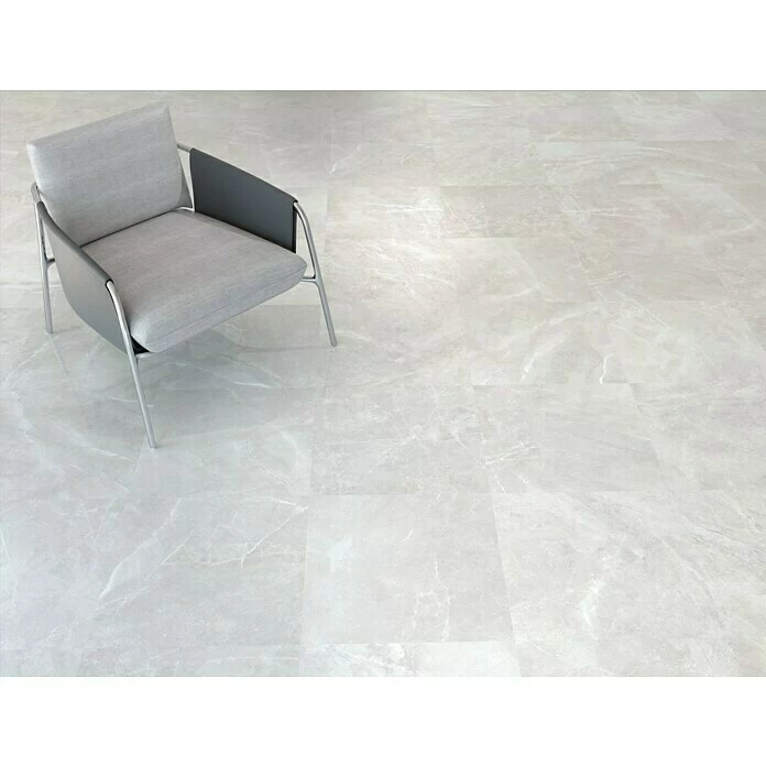 BAUHAUS Feinsteinzeugfliese Bayona Silver 60 X 60 Cm, Grau, Glänzend 3 BAUHAUS Feinsteinzeugfliese Bayona Silver 60 X 60 Cm, Grau, Glänzend – Bild 3