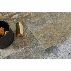 BAUHAUS Antikmarmor Travertin Silver Römischer Verband 6 -tlg., Silber, Matt -Angebote Fliesen Verkäufe 12 1680