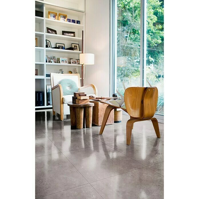 BAUHAUS Feinsteinzeugfliese Premium Marble 80 X 80 Cm, Grau, Glänzend 5 BAUHAUS Feinsteinzeugfliese Premium Marble 80 X 80 Cm, Grau, Glänzend – Bild 5