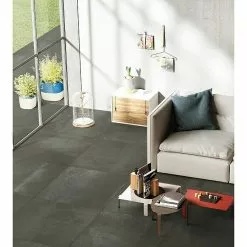 BAUHAUS Feinsteinzeugfliese Metallo Ferro 80 X 80 Cm, Schwarz, Matt -Angebote Fliesen Verkäufe 12 2029