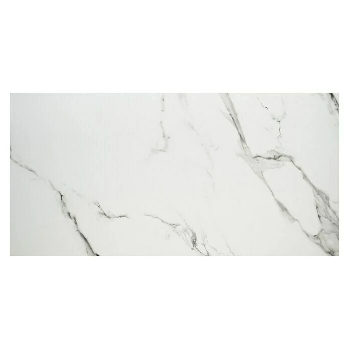 BAUHAUS Feinsteinzeugfliese Marmi Statuario 120 X 240 Cm, Weiß, Glänzend 1 BAUHAUS Feinsteinzeugfliese Marmi Statuario 120 X 240 Cm, Weiß, Glänzend
