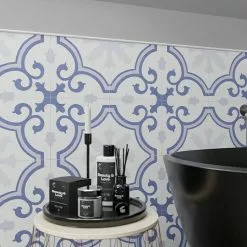 BAUHAUS Feinsteinzeugfliese Vintage Lacour 25 X 25 Cm, Weiß/Blau/Grau, Matt -Angebote Fliesen Verkäufe 12 2180