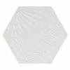 BAUHAUS Feinsteinzeugfliese Hexagon Gaudi White 22 X 25 Cm, Weiß, Matt