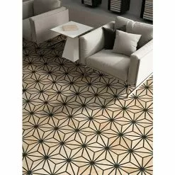 BAUHAUS Feinsteinzeugfliese Hexagon Tribeca Beige 22 X 25 Cm, Schwarz/Beige, Matt -Angebote Fliesen Verkäufe 12 2192