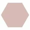BAUHAUS Feinsteinzeugfliese Hexagon Basic Rose 22 X 25 Cm, Rosa, Matt