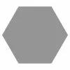 BAUHAUS Feinsteinzeugfliese Hexagon Basic Grey 22 X 25 Cm, Grau, Matt