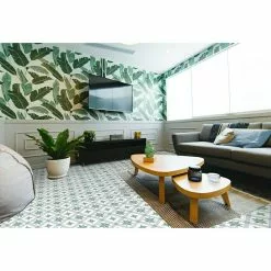 BAUHAUS Feinsteinzeugfliese Vintage Rivera Menton 25 X 25 Cm, Weiß/Grau/Grün, Matt -Angebote Fliesen Verkäufe 12 2253