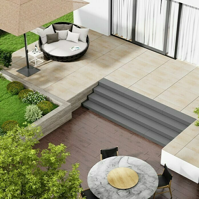 BAUHAUS Marazzi Terrassenfliese Esterno 20T Jerusalem Avori 50 X 100 X 2 Cm, Hellbeige, Matt 3 BAUHAUS Marazzi Terrassenfliese Esterno 20T Jerusalem Avori 50 X 100 X 2 Cm, Hellbeige, Matt – Bild 3