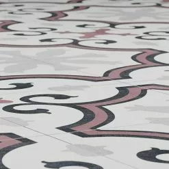 BAUHAUS Feinsteinzeugfliese Vintage Lacour 25 X 25 Cm, Schwarz/Weiß/Grau/Rot, Matt -Angebote Fliesen Verkäufe 12 2321