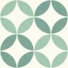 BAUHAUS Feinsteinzeugfliese Vintage Rivera Nice 25 X 25 Cm, Weiß/Grün, Matt