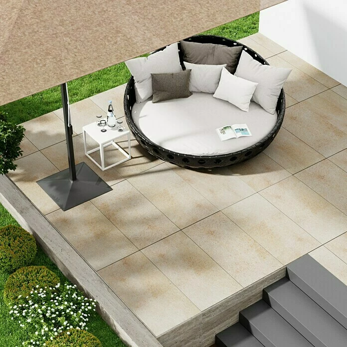 BAUHAUS Marazzi Terrassenfliese Esterno 20T Jerusalem Avori 50 X 100 X 2 Cm, Hellbeige, Matt 6 BAUHAUS Marazzi Terrassenfliese Esterno 20T Jerusalem Avori 50 X 100 X 2 Cm, Hellbeige, Matt – Bild 6