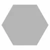 BAUHAUS Feinsteinzeugfliese Hexagon Basic Silver 22 X 25 Cm, Silber, Matt