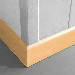 BAUHAUS LOGOCLIC Fußleiste K 58 Buche 2,6 M X 10 Mm X 58 Mm