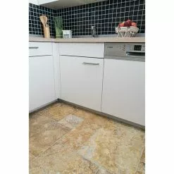 BAUHAUS Antikmarmor Travertin Gold Römischer Verband 6 -tlg., Gold, Matt -Angebote Fliesen Verkäufe 12 256