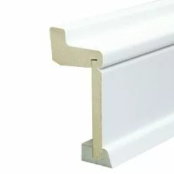 BAUHAUS Rohrabdeckleiste Weiß, 2,4 M X 60 Mm X 113 Mm, Geschwungen