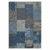 BAUHAUS Kayoom Teppich Jacquard Blau, L X B: 170 X 120 Cm, 100 % Baumwolle