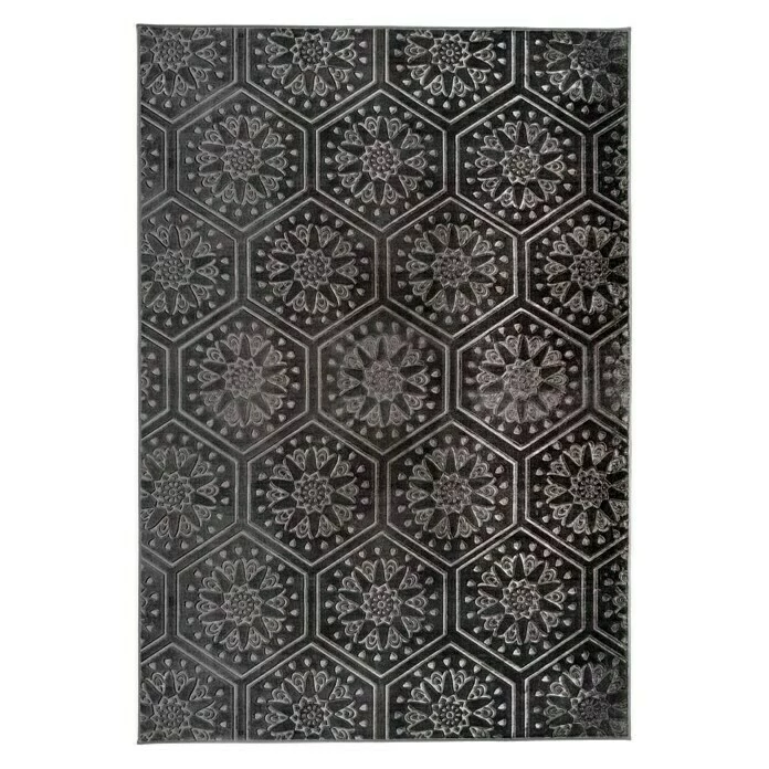 BAUHAUS Kayoom Kurzflorteppich Monroe II Anthrazit, 230 X 160 Cm, 100 % Polyester 1 BAUHAUS Kayoom Kurzflorteppich Monroe II Anthrazit, 230 X 160 Cm, 100 % Polyester