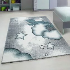 BAUHAUS Kurzflorteppich Kids 0580 Blau, 230 X 160 Cm, 100% Polypropylen -Angebote Fliesen Verkäufe 12 2654