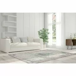 BAUHAUS Kayoom Kurzflorteppich Vintage Elfenbein/Türkis, 290 X 200 Cm, 100 % Polyacryl -Angebote Fliesen Verkäufe 12 2692