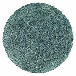 BAUHAUS Hochflorteppich Sydney 3000 Aqua, Durchmesser: 200 Cm, 100% Polypropylen