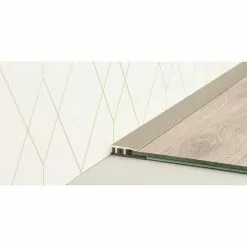 BAUHAUS LOGOCLIC Abschlussprofil 324 Edelstahl Matt, 0,9 M X 21 Mm, Montageart: Stecken