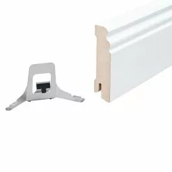 BAUHAUS Sockelleiste Weiß, 2,44 M X 1,8 Cm X 9,6 Cm, Profiliert -Angebote Fliesen Verkäufe 12 2789