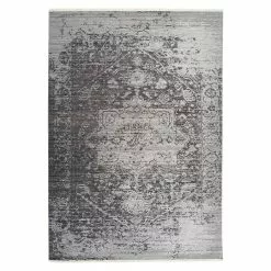 BAUHAUS Kayoom Kurzflorteppich Baroque III Anthrazit, 170 X 120 Cm, 100 % Polyester