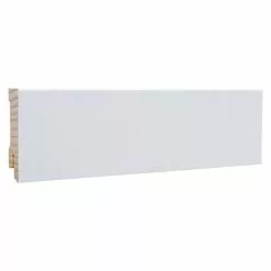BAUHAUS Sockelleiste Weiß, 2,4 M X 16 Mm X 58 Mm, Gerade