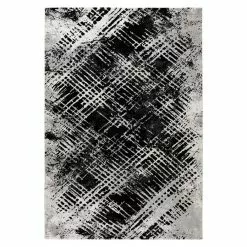 BAUHAUS Kurzflorteppich Louvre Silber, 150 X 80 Cm, 100% Polypropylen (Flor)