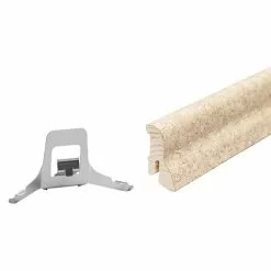 BAUHAUS Sockelleiste Kork Fein Creme 2,4 M X 22 Mm X 40 Mm, Geschwungen -Angebote Fliesen Verkäufe 12 2842