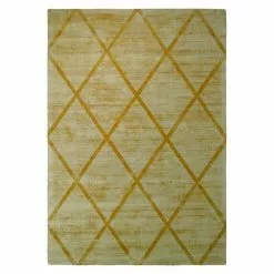 BAUHAUS Kayoom Kurzflorteppich Luxury 210 Gelb, 230 X 160 Cm, 100 % Viskose