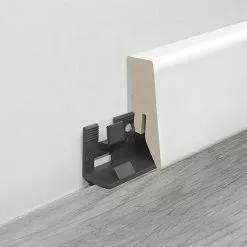 BAUHAUS LOGOCLIC Sockelleiste Weiß 2,6 M X 18 Mm X 50 Mm, Gerade