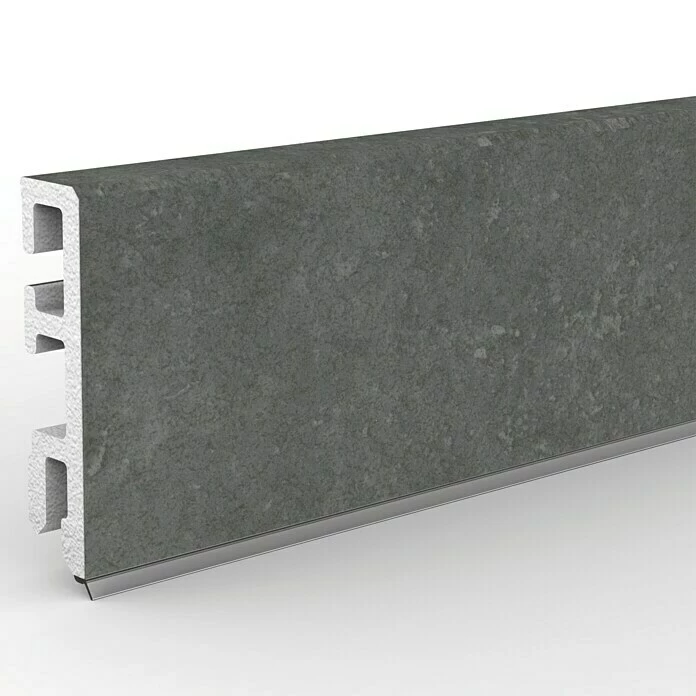 BAUHAUS Sockelleiste Cubica 60 Cannstatt 2,5 M X 13 Mm X 60 Mm, Gerade 1 BAUHAUS Sockelleiste Cubica 60 Cannstatt 2,5 M X 13 Mm X 60 Mm, Gerade