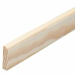 BAUHAUS Sockelleiste 2,4 M X 0,6 Cm X 2,3 Cm, Kiefer, Unbehandelt