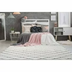 BAUHAUS Kayoom Hochflorteppich Vivica 225 Weiß/Anthrazit, 230 X 160 Cm, 100 % Polyester -Angebote Fliesen Verkäufe 12 2966