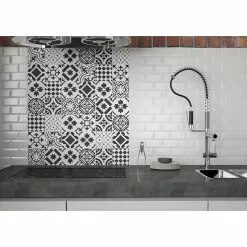 BAUHAUS Modern Style Feinsteinzeugfliese Queens 15 X 15 Cm, Schwarz/Weiß, Matt -Angebote Fliesen Verkäufe 12 299