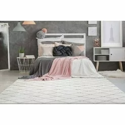 BAUHAUS Kayoom Hochflorteppich Vivica 225 Weiß/Rosé, 230 X 160 Cm, 100 % Polyester -Angebote Fliesen Verkäufe 12 2998