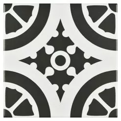 BAUHAUS Modern Style Feinsteinzeugfliese Queens 15 X 15 Cm, Schwarz/Weiß, Matt -Angebote Fliesen Verkäufe 12 302