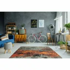 BAUHAUS Kayoom Flachgewebeteppich Blaze Braun/Multi, 290 X 195 Cm, 74 % Polyester -Angebote Fliesen Verkäufe 12 3088