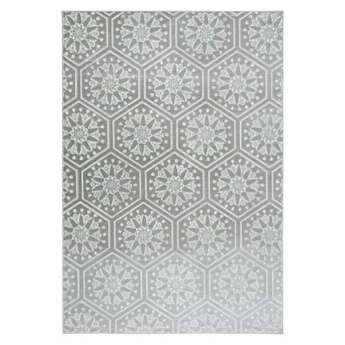 BAUHAUS Kayoom Kurzflorteppich Monroe II Grau/Blau, 230 X 160 Cm, 100 % Polyester 1 BAUHAUS Kayoom Kurzflorteppich Monroe II Grau/Blau, 230 X 160 Cm, 100 % Polyester