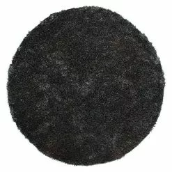 BAUHAUS Kayoom Teppich Rund Diamond Anthrazit, Durchmesser: 120 Cm, 100 % Polyester