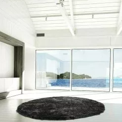 BAUHAUS Kayoom Teppich Rund Diamond Anthrazit, Durchmesser: 120 Cm, 100 % Polyester -Angebote Fliesen Verkäufe 12 3376