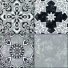 BAUHAUS Feinsteinzeugfliese Vintage Xerea 25 X 25 Cm, Schwarz/Grau/Weiß, Matt