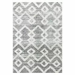 BAUHAUS Hochflorteppich Pisa 4704 Grau, 150 X 80 Cm, 100% Polypropylen